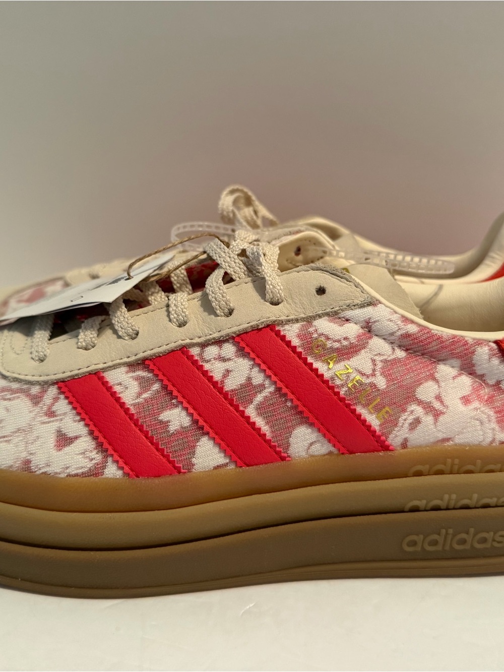 NWT Adidas Gazelle Liberty London pink Floral Platform Sneakers - Picture 8 of 9